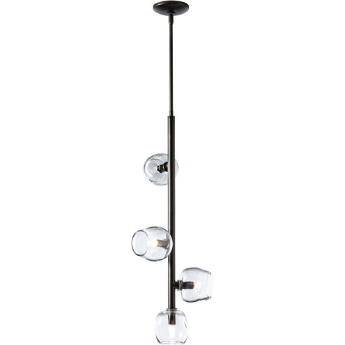 Ume 4 Light 12 inch Bronze Vertical Pendant Ceiling Light