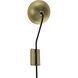 Messala 1 Light 9.5 inch Matte Black Sconce Wall Light