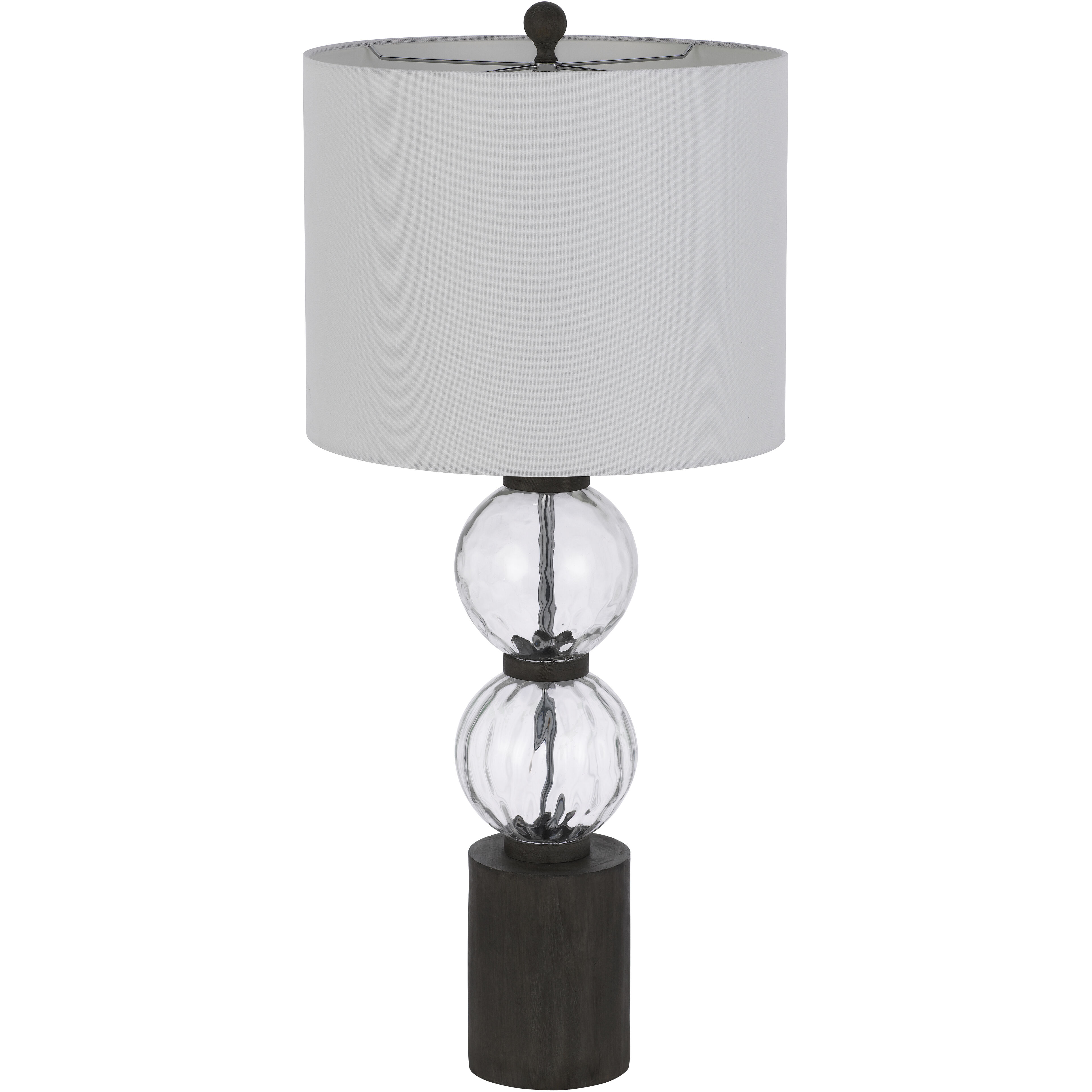 Mystic 35 inch 150.00 watt Dark Oak Lamp Set Portable Light