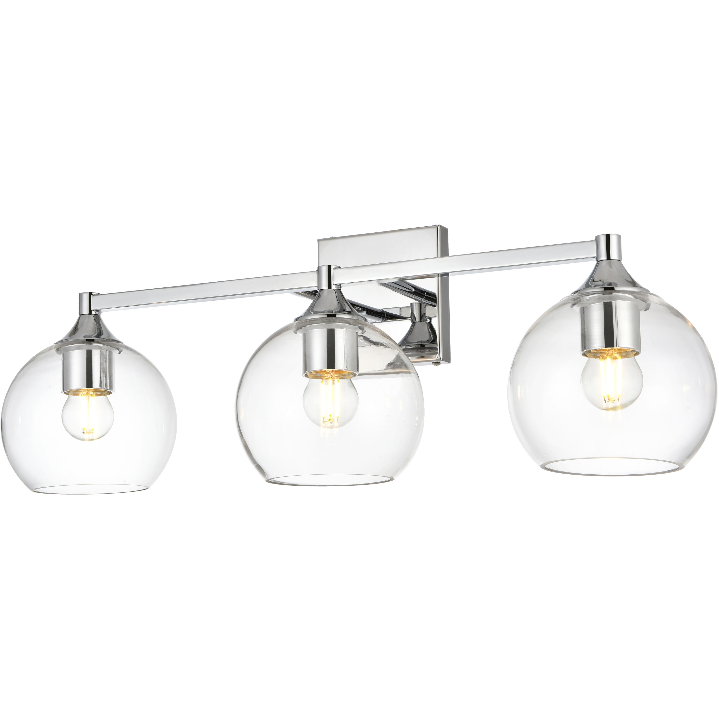 Foster 3 Light 25 inch Chrome Bath Sconce Wall Light