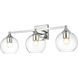 Foster 3 Light 25 inch Chrome Bath Sconce Wall Light