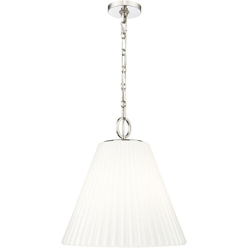Alaric 3 Light 18 inch Polished Nickel Pendant Ceiling Light
