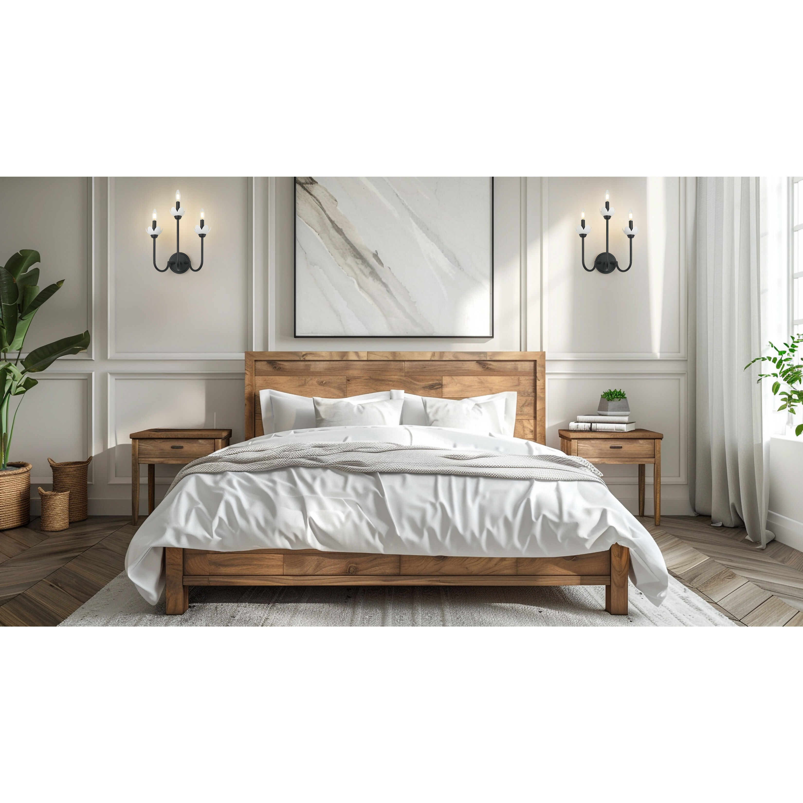 Allistair Wall Sconce Wall Light in Matte Black