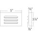 WAC 12V Surface Mounted Step Light LED 5 inch White ADA Step and Wall Light in 3000K Warm White LED, WAC Landscape