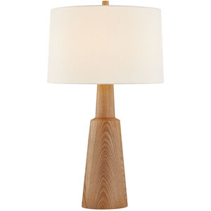 Dennis 30.5 inch 15 watt Aged Brass Table Lamp Portable Light