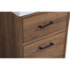 Boise 18 X 18 X 33 inch Walnut Brown and Black Vanity Sink Set