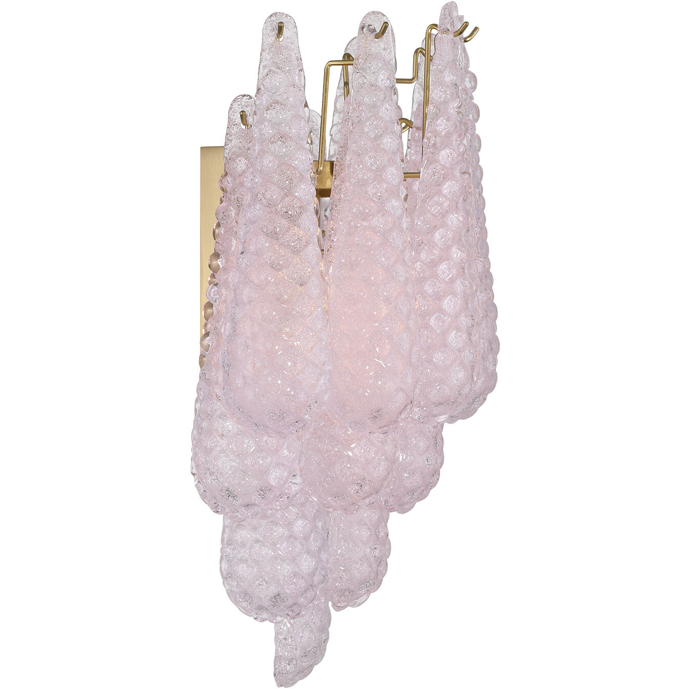 Ollie Wall Sconce Wall Light in Sand Glass Blush