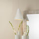 Folio 1 Light 10.25 inch Off White Pendant Ceiling Light