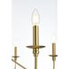 Rohan 6 Light 48 inch Satin Gold Chandelier Ceiling Light