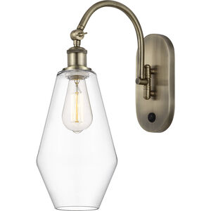 Ballston Cindyrella 1 Light 7 inch Antique Brass Sconce Wall Light in Incandescent, Clear Glass