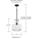 Nyla 1 Light 11 inch Matte Black Pendant Ceiling Light