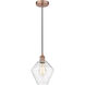Edison Cindyrella 1 Light 8 inch Antique Copper Mini Pendant Ceiling Light