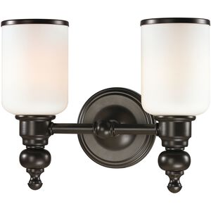 Bristol Way 2 Light 13 inch Oil Rubbed Bronze Vanity Light Wall Light in Incandescent