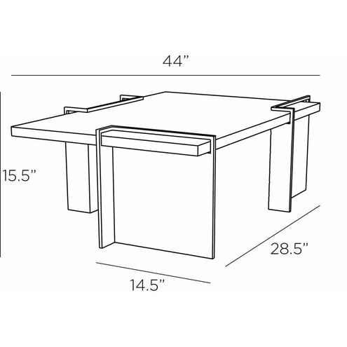 Boda 44 X 15.5 inch Capri Cocktail Table