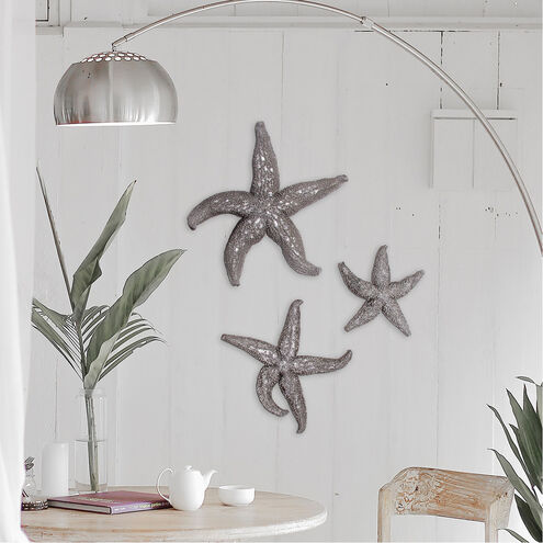 Starfish Pewter Wall Art, Medium