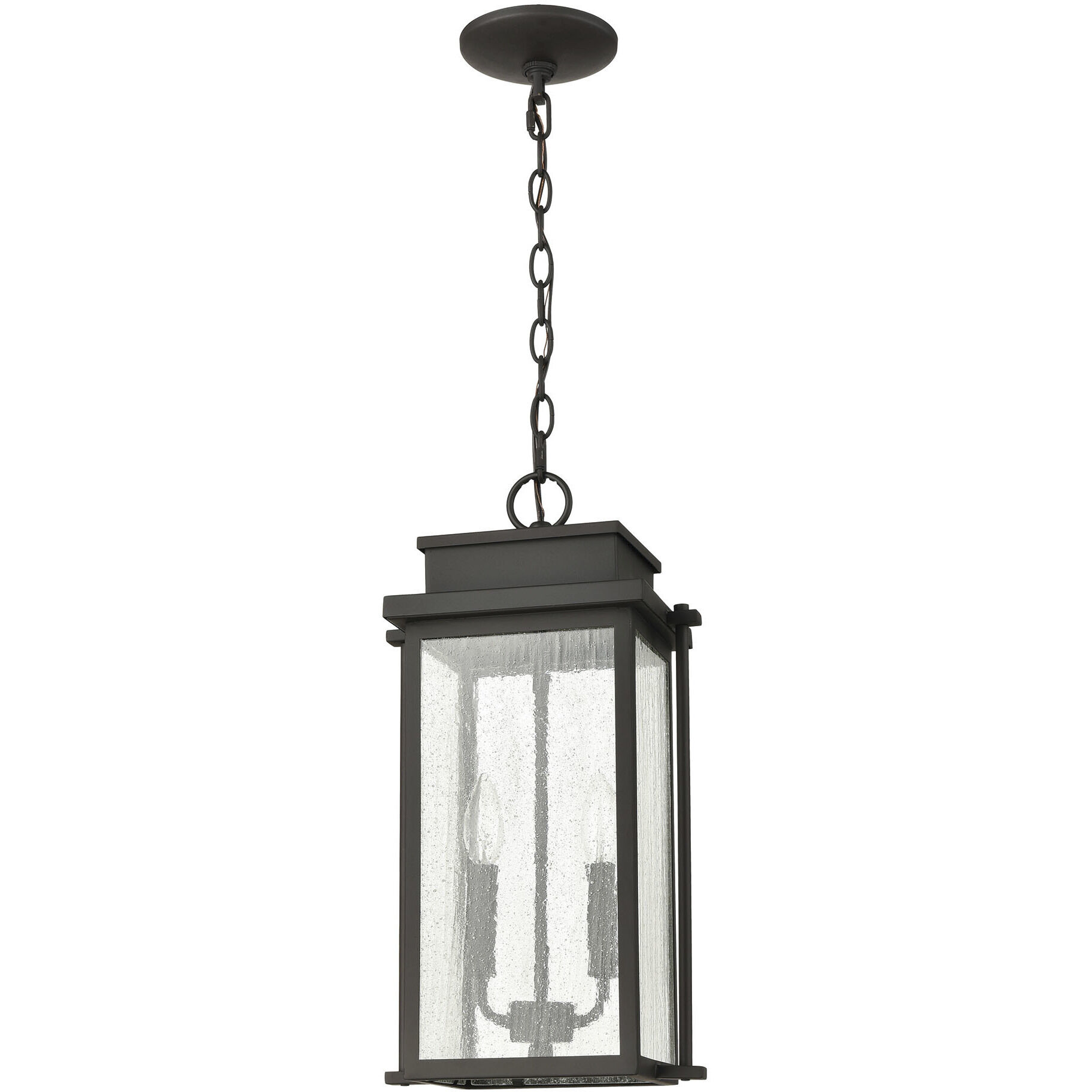 Braddock 2 Light 10 inch Architectural Bronze Outdoor Pendant