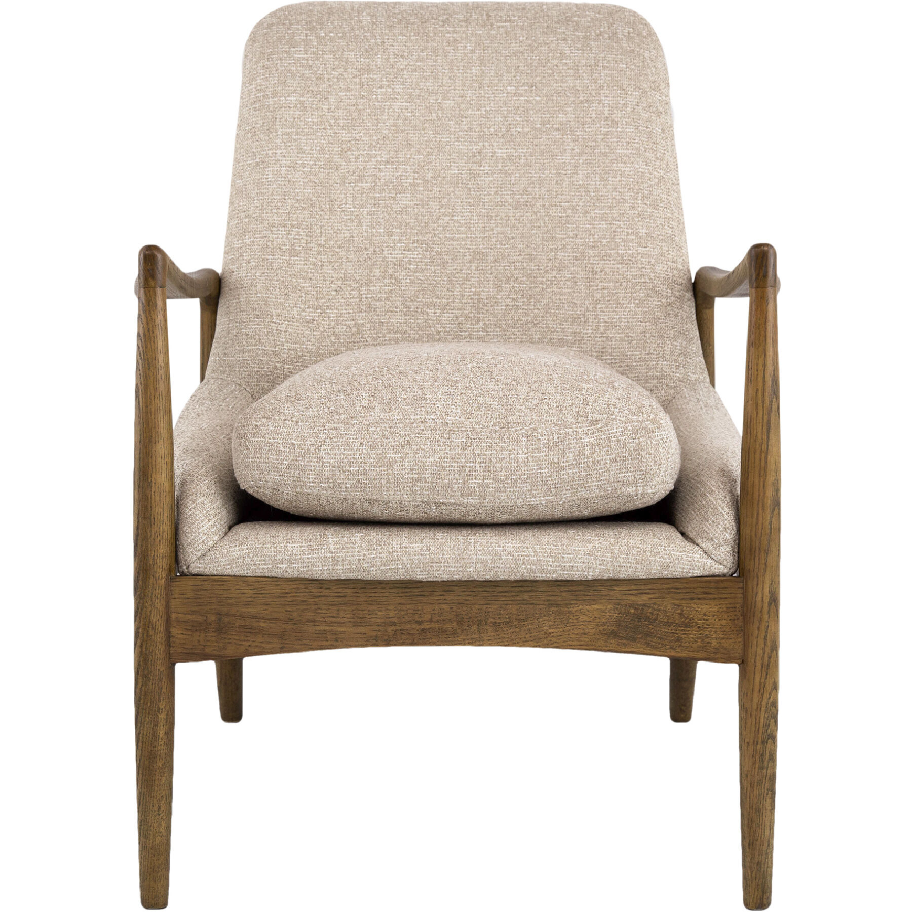 Cream and wood chair hotsell