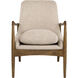 Eamon Cream and Brown Accent Chair