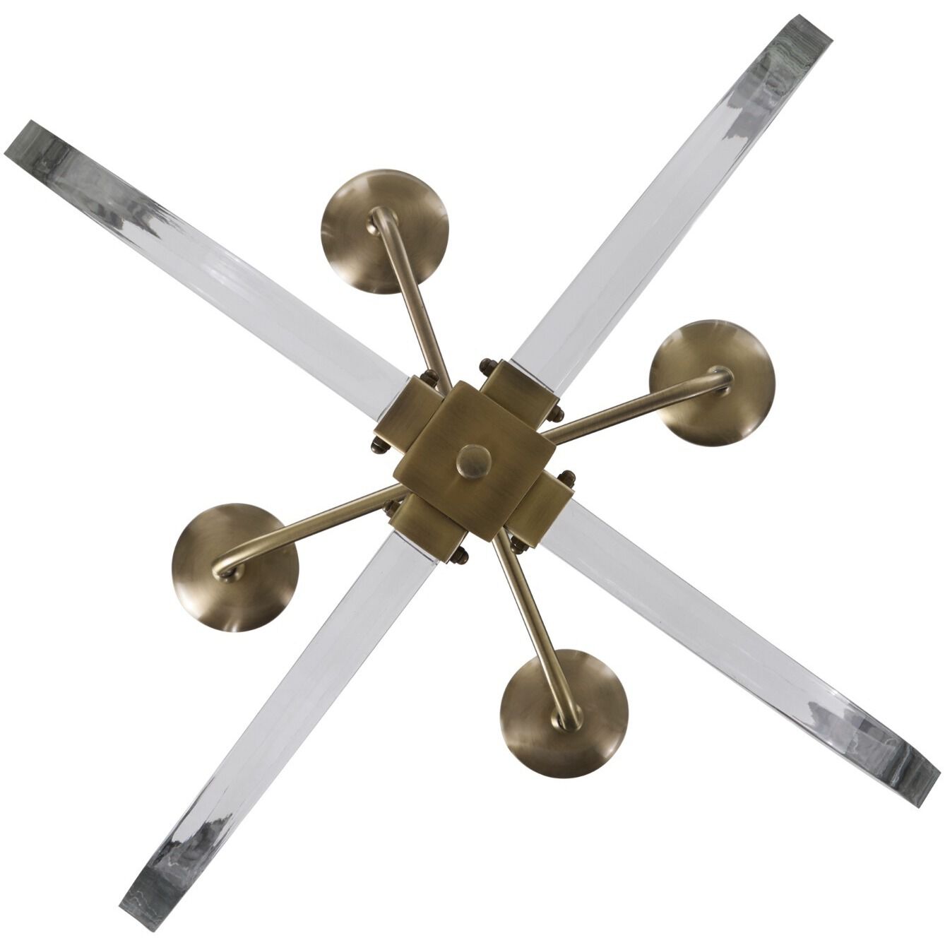 Grayson 4 Light 24 inch Antique Brass Chandelier Ceiling Light