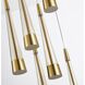 Sunnyvale LED 15.5 inch Brass Down Pendant Ceiling Light