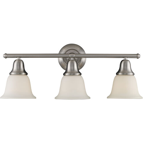 Berwick 3 Light 27 inch Brushed Nickel Vanity Light Wall Light in Incandescent