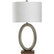 Cameron 32.75 inch 100.00 watt Champagne Silver and Brown Table Lamp Portable Light