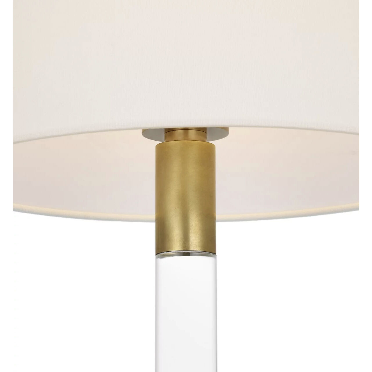 AERIN Riga 53 inch 4.6 watt Crystal and Hand-Rubbed Antique Brass Cordless Floor Lamp Portable Light
