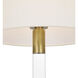 AERIN Riga 53 inch 4.6 watt Crystal and Hand-Rubbed Antique Brass Cordless Floor Lamp Portable Light