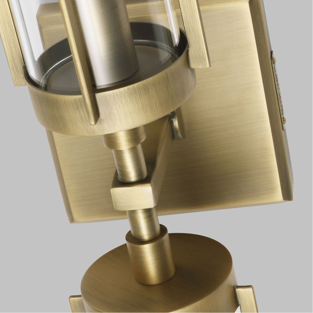 Flynn 2 Light Time Worn Brass Linear Vanity Wall Light