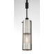 Grid 3 1 Light 3.25 inch Coal With Brushed Nickel Mini Pendant Ceiling Light