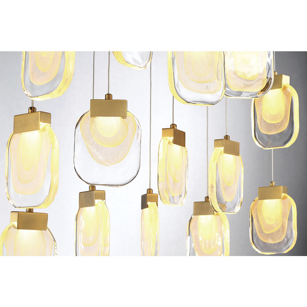 Paget LED 14 inch Gold Chandelier Ceiling Light