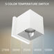 Zoron LED 4.25 inch White and Chrome Outdoor Wall Lighting in White/Chrome