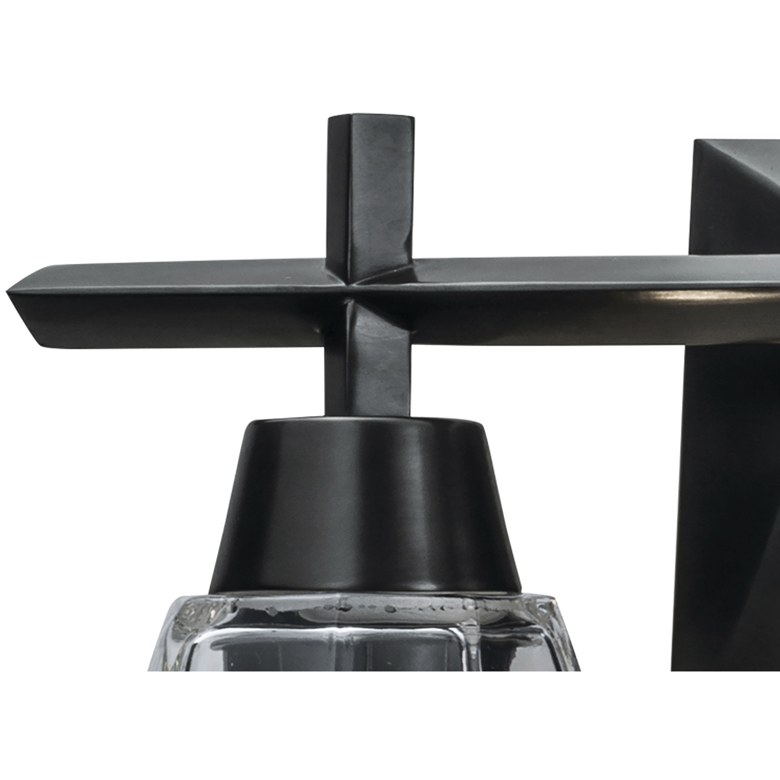 Arctic Vanity Light Wall Light in Acid Dipped Black