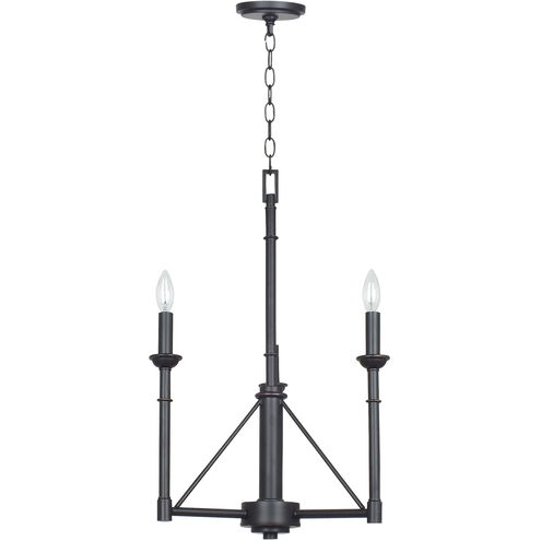 Monclovia 3 Light 25 inch Industrial Bronze Chandelier Ceiling Light