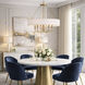Barcelona 6 Light 28 inch Brass Kisser Pendant Ceiling Light