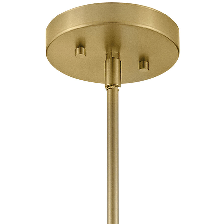 Birdie LED 30 inch Lacquered Brass Chandelier Ceiling Light