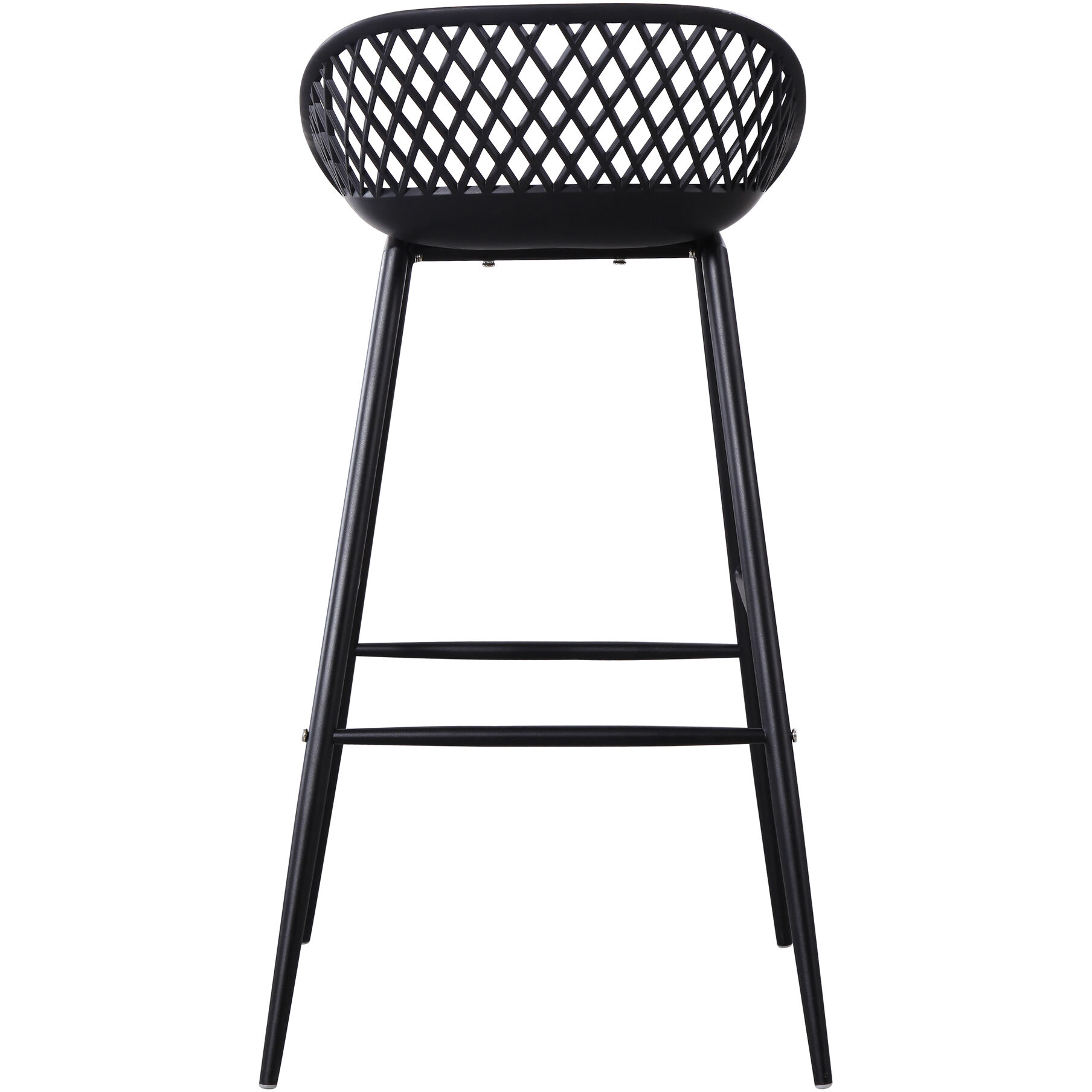 Piazza 37 inch Black Outdoor Barstool