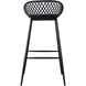 Piazza 37 inch Black Outdoor Barstool