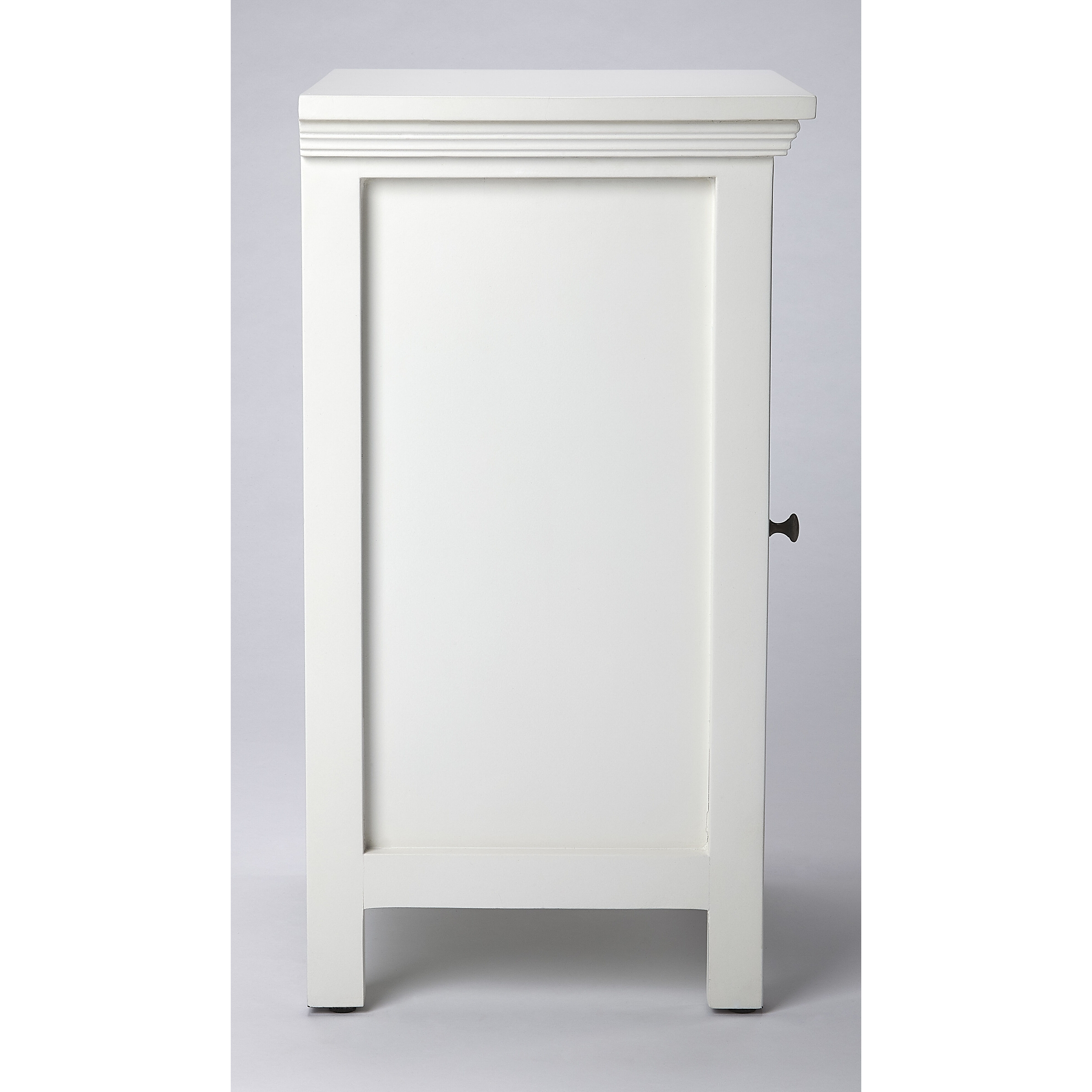 Butler Loft Baxter  Glossy White Chairside Chest