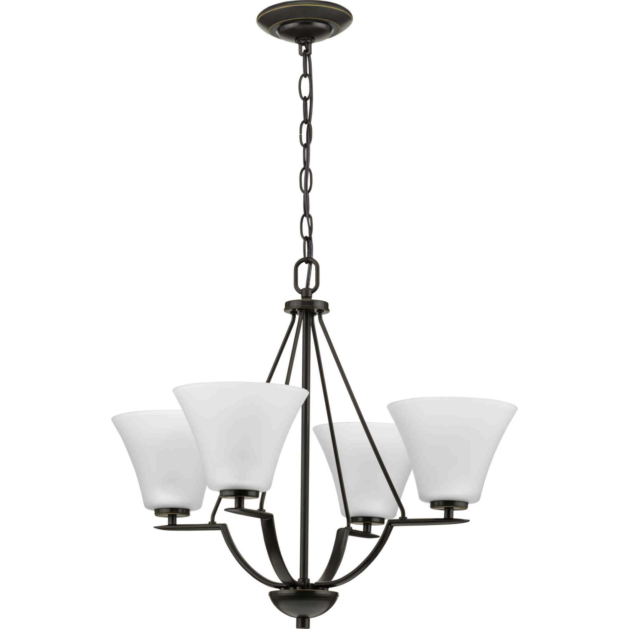 Bravo 4 Light 24 inch Antique Bronze Chandelier Ceiling Light