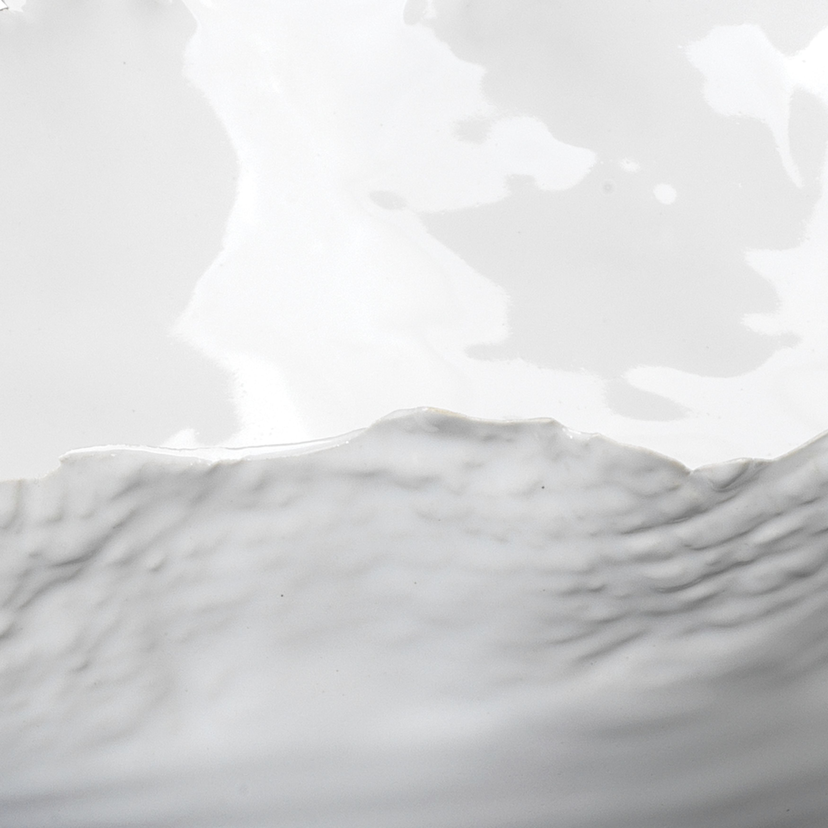 Fleur Ceramic 10 X 4 inch Bowls in White Ceramic, Set of 3