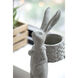 Standing Rabbit Gray Outdoor Planter