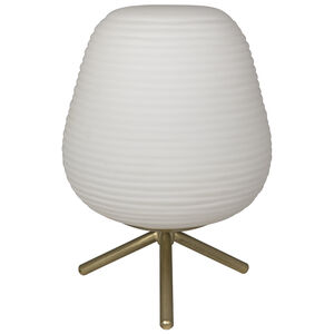 Foka 11 inch 40.00 watt Antique Brass Table Lamp Portable Light