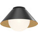 Alora Mood Remy 1 Light 13.5 inch Matte Black Flush Mount Ceiling Light