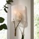 Lucien 1 Light 8 inch Antique Brass with Bone Sconce Wall Light
