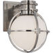Chapman & Myers Gracie LED 6.5 inch Antique Nickel Single Sconce Wall Light