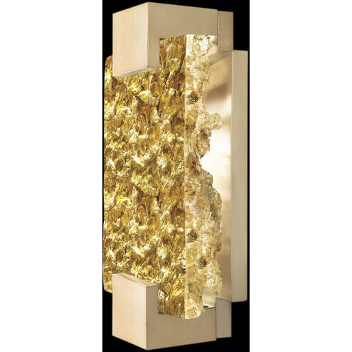 Terra Wall Sconce Wall Light in Gold, Antique Gold Leaf Studio Glass