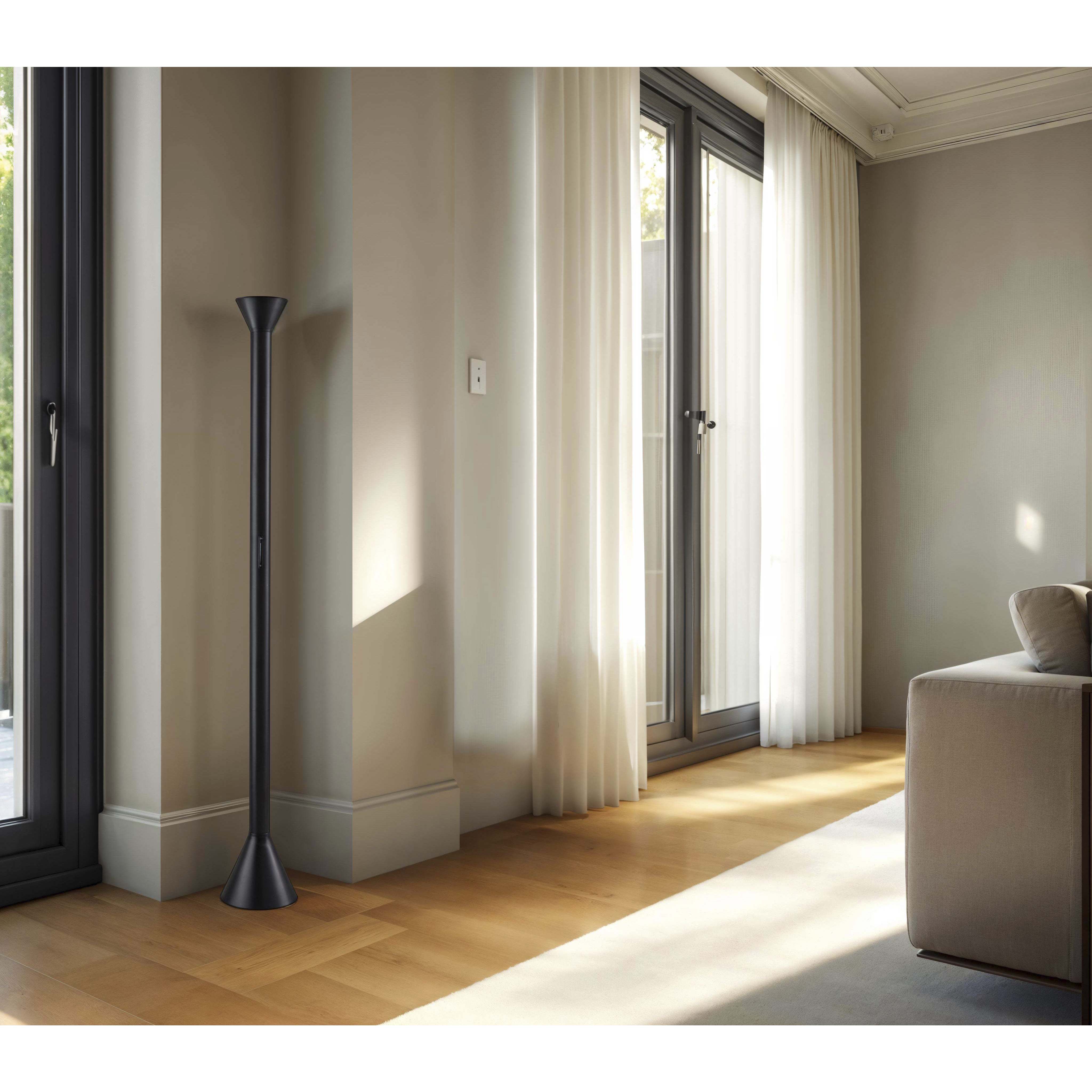 Greer 70 inch 24.00 watt Black Torchiere Portable Light