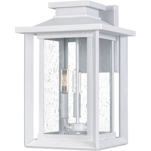 Wakefield 3 Light 17 inch White Lustre Outdoor Wall Lantern