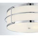 Chauncey 4 Light 22 inch Chrome Semi-Flush Ceiling Light